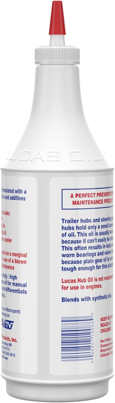 Lucas Oil 10088 Hub Oil, 1. gallons (4)