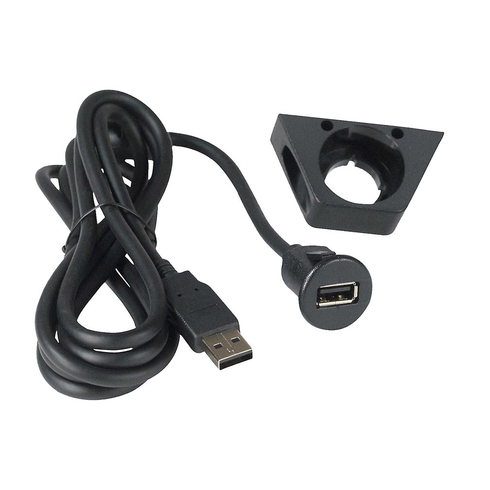 PAC 6ft USB Extension cable with dash mount bracket