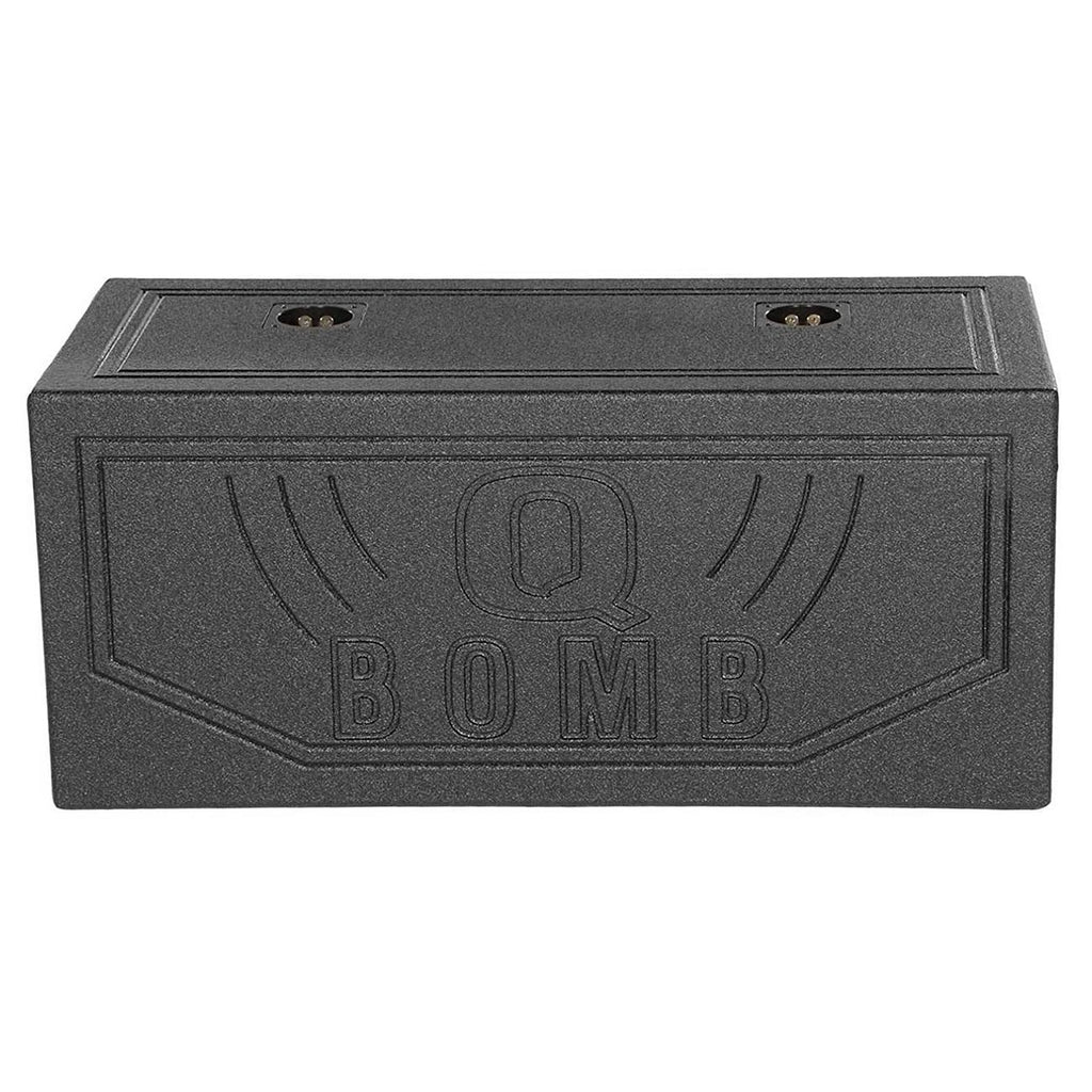 Rockville RQB10V Dual 10" Vented Subwoofer Enclosure, Bed Liner Finish, Deep Bass, Durable MDF, Pre-Wired Terminals, for Car per Car Audio Enthusiasts