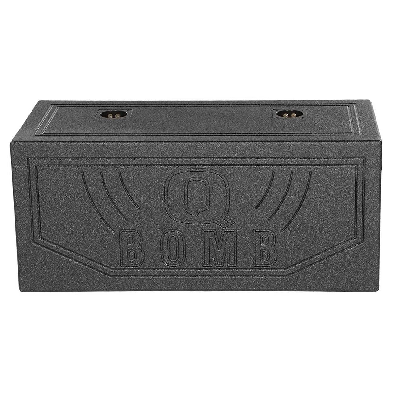 Rockville RQB10V Dual 10" Vented Subwoofer Enclosure, Bed Liner Finish, Deep Bass, Durable MDF, Pre-Wired Terminals, for Car per Car Audio Enthusiasts