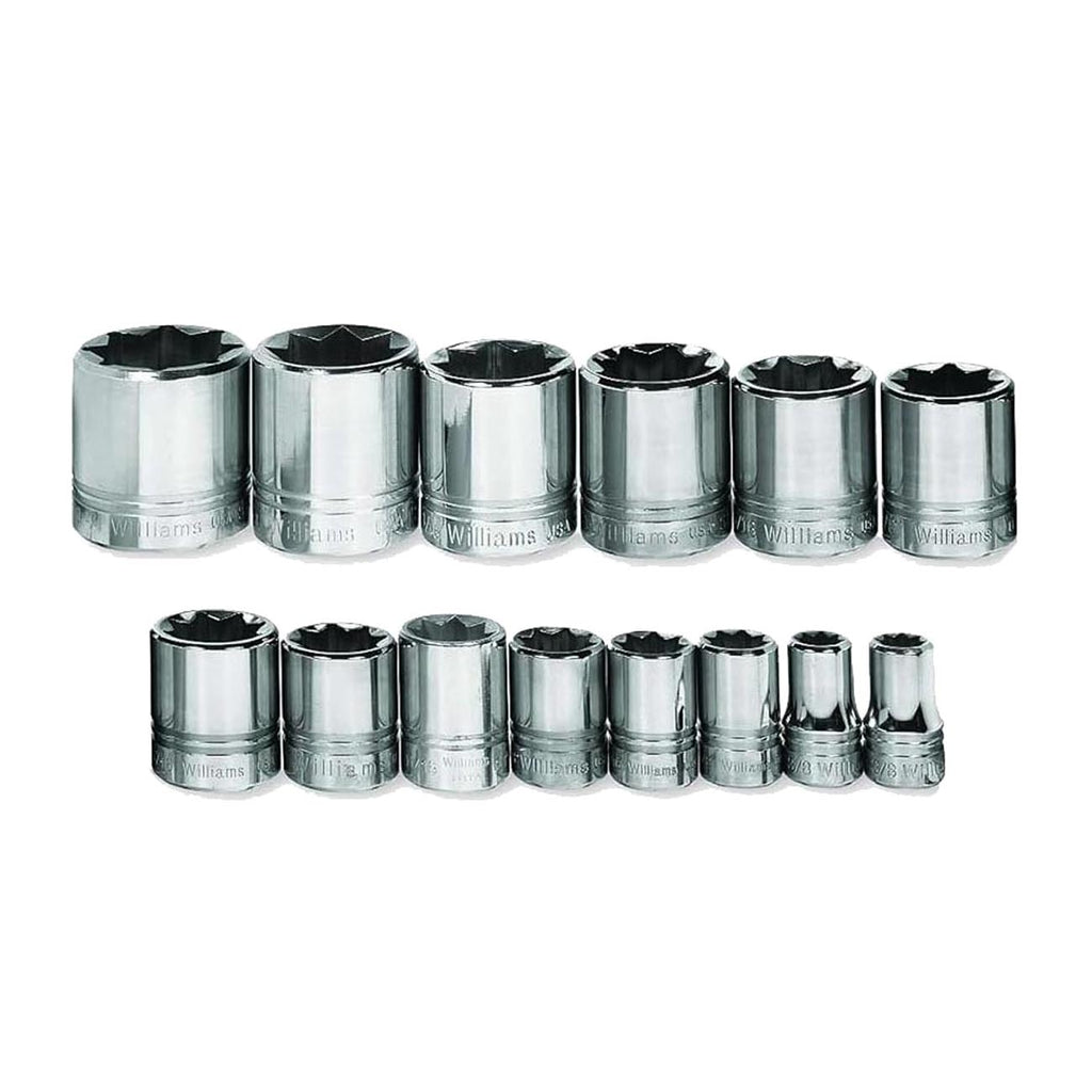 Williams WSS-814RC 14-Piece 8 Point Socket Set