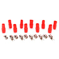 Orion Barrier Spade Fork Terminal B4R (10pcs) 4 Gauge AWG Connector Plugs - for Car Audio Terminal | Battery Cable Lug, Auto Parts, Automotive, Marine, Motorcycle, Trucks, RV - Gold Red