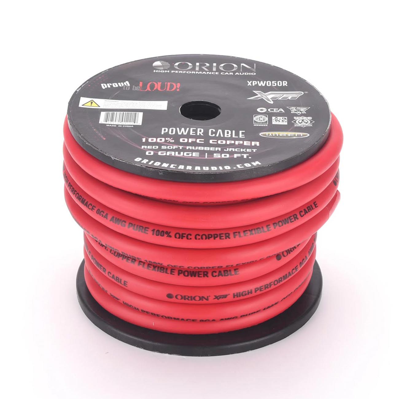 Orion XTR XPW050R 0 Gauge Wire Roll (50ft) 100% OFC Copper - High Powered Car Audio/Amplifier Power & Ground Cable, Battery Cable, Electrical, Welding Battery, RV Trailer Wiring