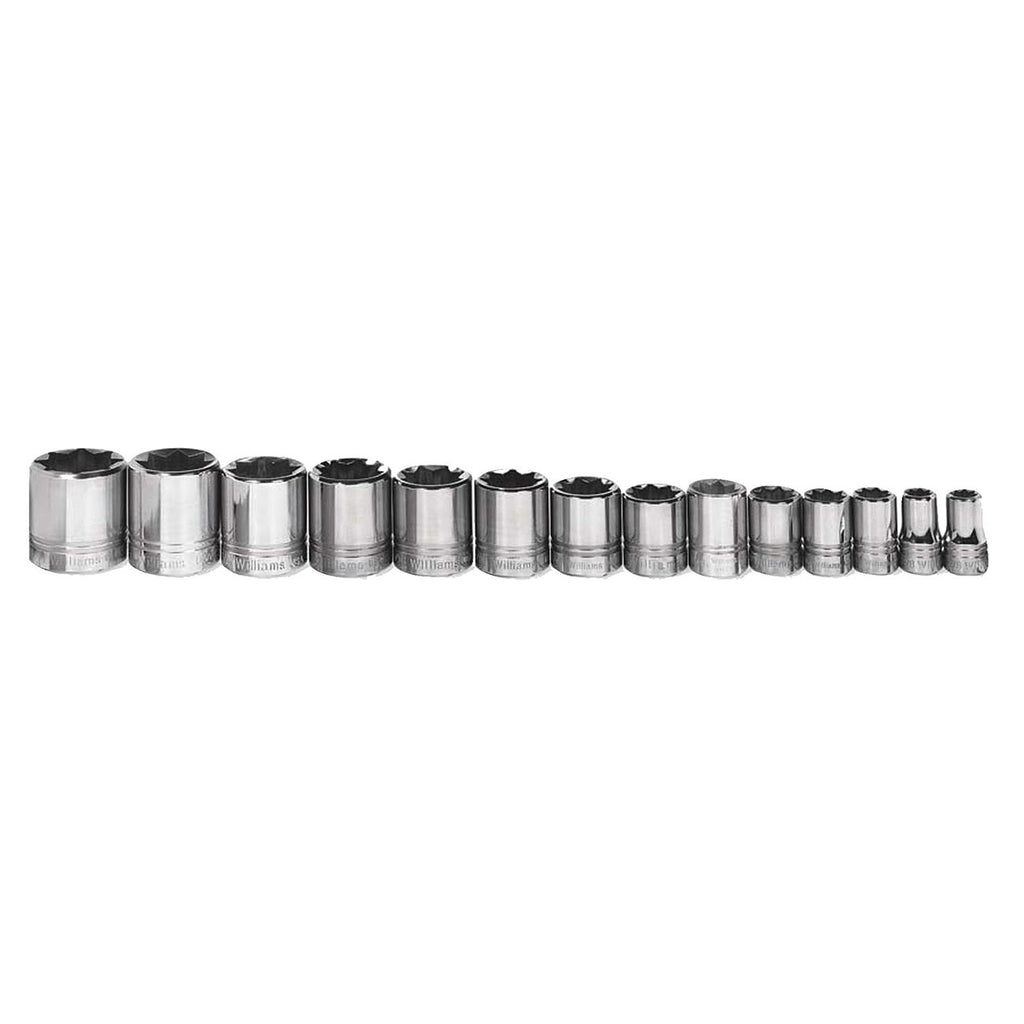 Williams WSS-814RC 14-Piece 8 Point Socket Set