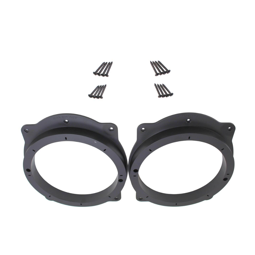Audiopipe RING-PVCA69-8 Toyota 6×9″ to 8″ Speaker Adapter Rings – PVC Plastic Mounting Spacer Plates Black (Pair)