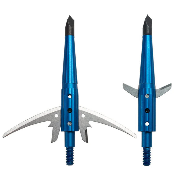 Swhacker #269 Levi Morgan Series 2-Blade Blade Lock Broadhead 2.5" Pack of 3, Blue