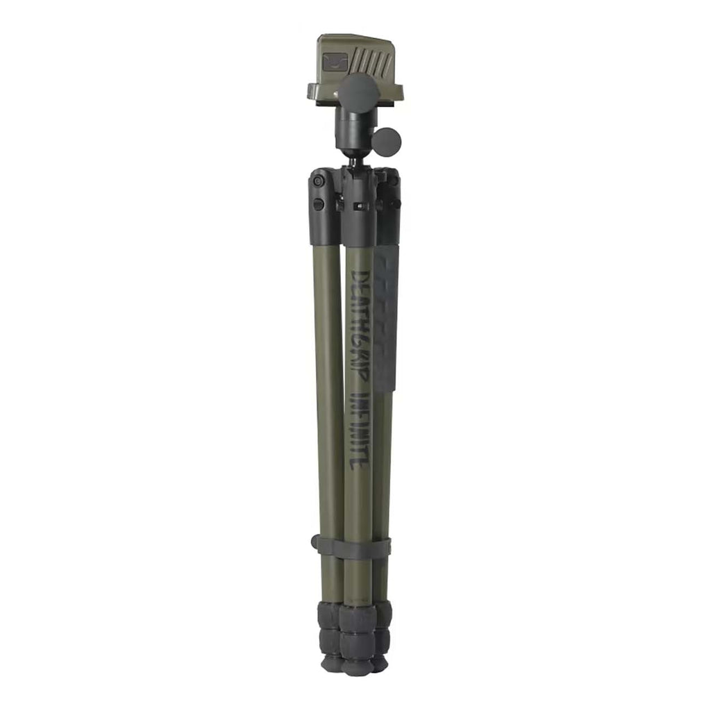 BOG DeathGrip Infinite Aluminum Tripod with Heavy Duty Construction, 360 Degree Ball Head, Quick-Release Arca-Swiss Mount System, and Optics Plate for Hunting, Shooting, Glassing, and Outdoors
