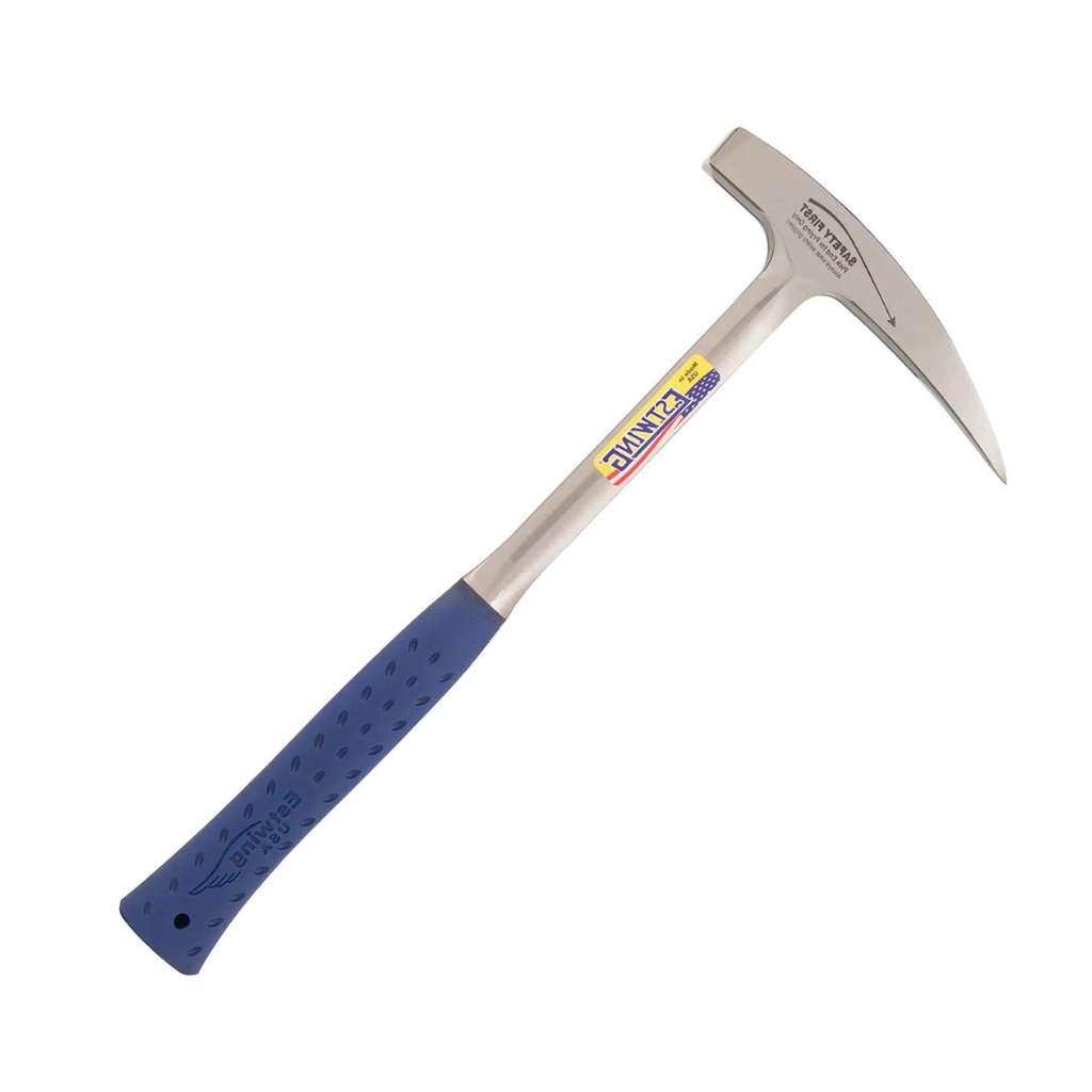 ESTWING Rock Pick - 22 oz Geology Hammer with Pointed Tip & Shock Reduction Grip - E3-23LP