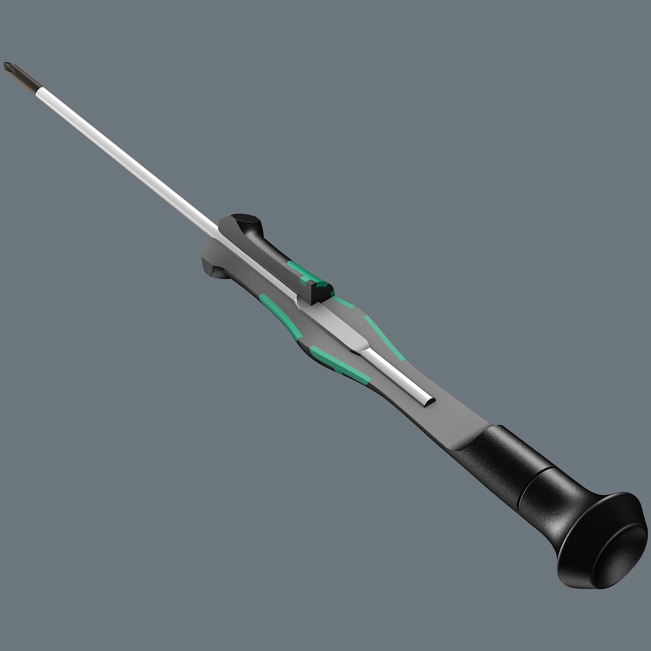 Wera 05118010001 Kraftform Micro 2035 Slotted Electronics Precision Screwdriver, 3mm Head, 80mm Blade Length
