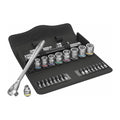 Wera 05004051001 3/8” Drive Switch Ratchet SAE Socket/Bit Set (29-Piece)