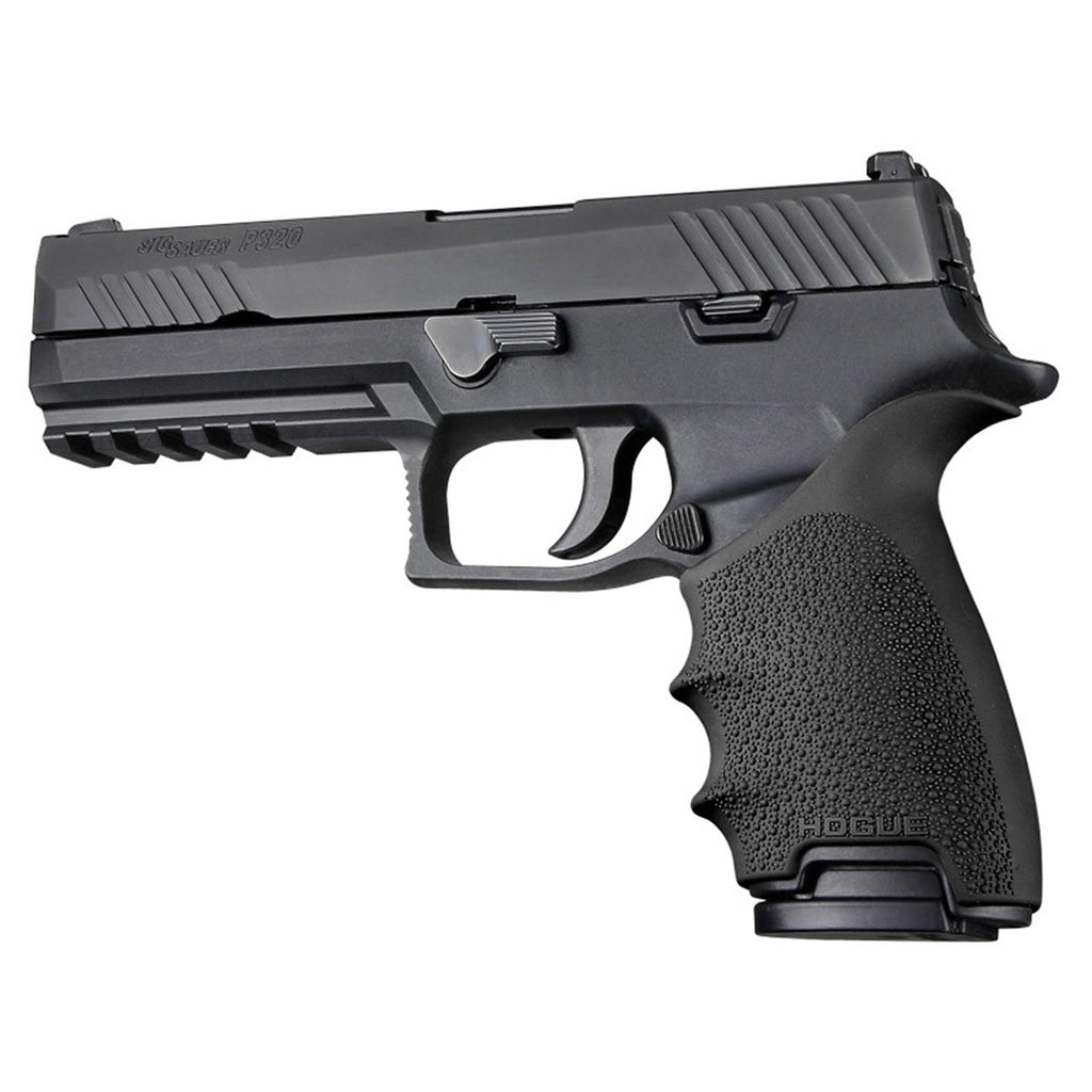 Hogue HandAll Beavertail Rubber Grip Sleeve for SIG SAUER P320 Full Size 9/40, Black - 17600