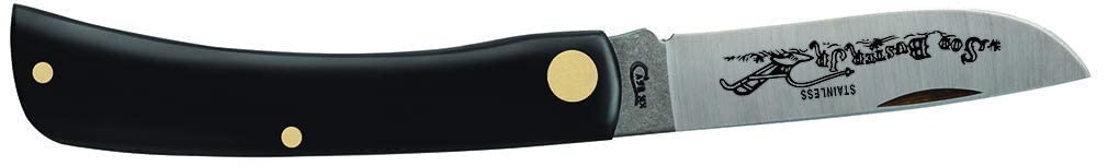 Case Working Sod Buster Jr. Black Stainless Steel 3.63 in. Pocket Knife