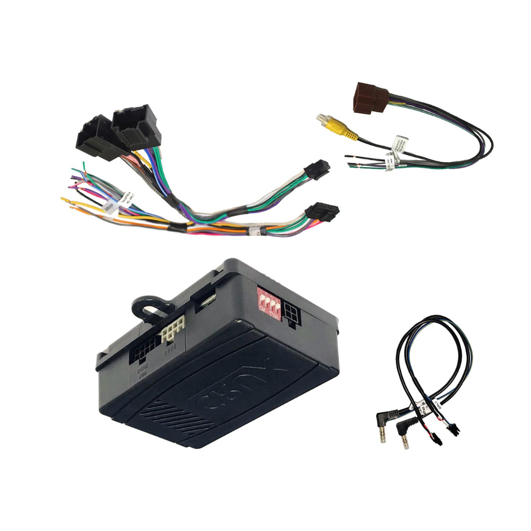 CRUX SWRGM-49 radio replacement interface retains Steering Wheel Control functionality and factory Chime feature on select GM LAN 29Bit vehicles with Bose Amplified & Non-Amplified Systems (2006-2015)