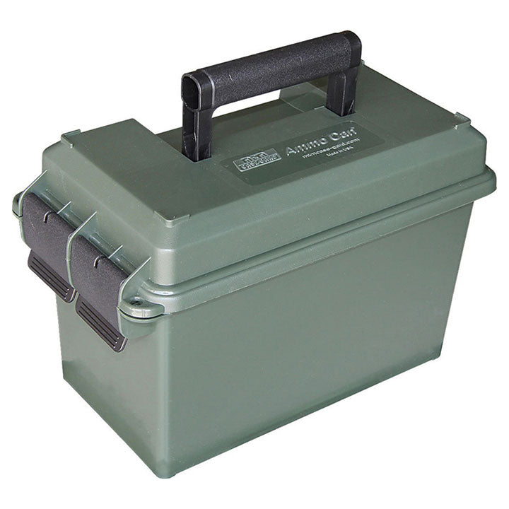 MTM AC50C-11 Ammo Can | 50-Caliber | Heavy-duty dual latching system | Rugged polypropylene plastic| O-ring seal system, water resistant| Bulk Ammo Storage | Forest Green