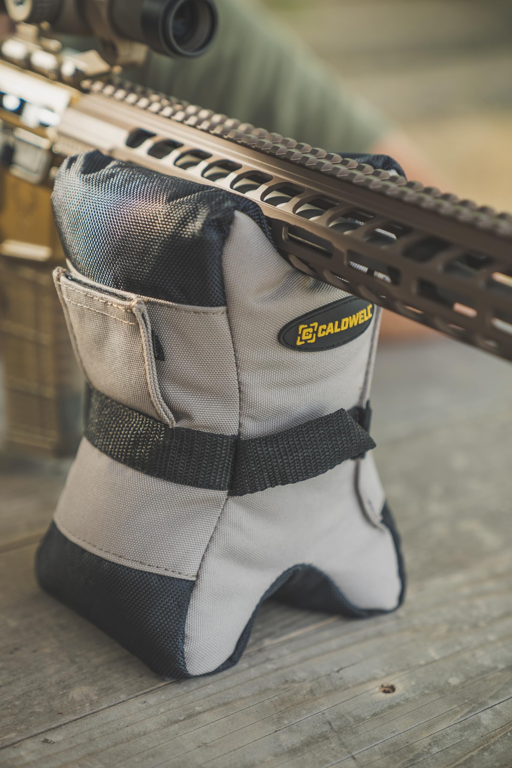 Caldwell Tactical DeadShot Combo Filled Shooting Front, Rear Rests with Adjustable Height for Rifles, Range, Hunting