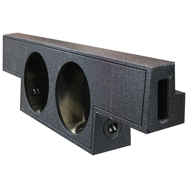 Rockville REC98 Dual 10" Ported Subwoofer Box, 0.60 Cu.Ft./Sub, 34Hz Tuning, Durable Bed Liner Finish, Vehicle-Specific Fit Forward-Firing, for 2004-2006 GMC/Chevy Crew Cab Audio Enthusiasts