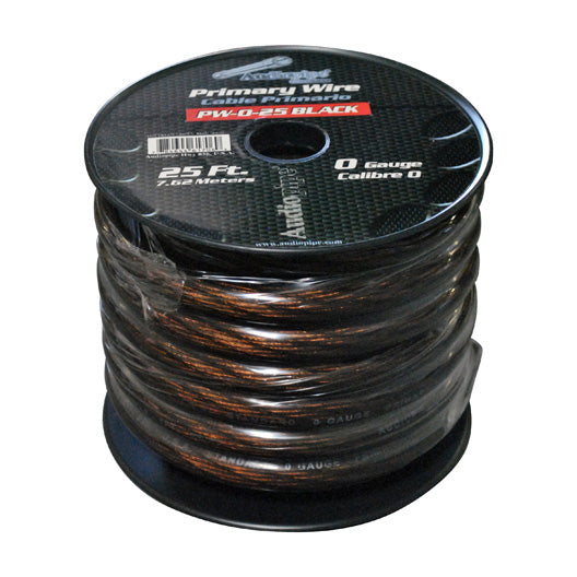 Audiopipe PS025BK 25ft 0gauge Primary Cable Black