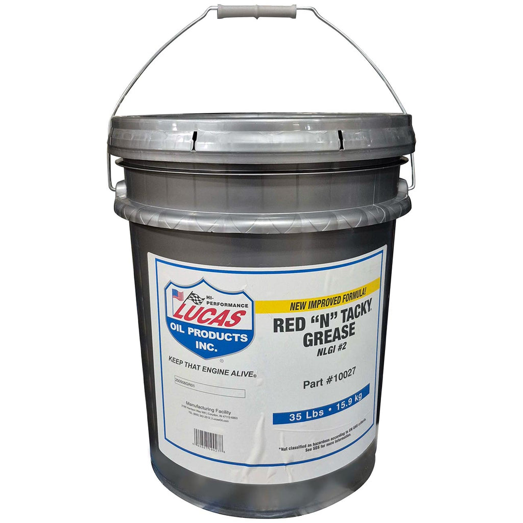 Lucas Oil 10027-Pk1 Red 'N' Tacky Grease 35 Lb