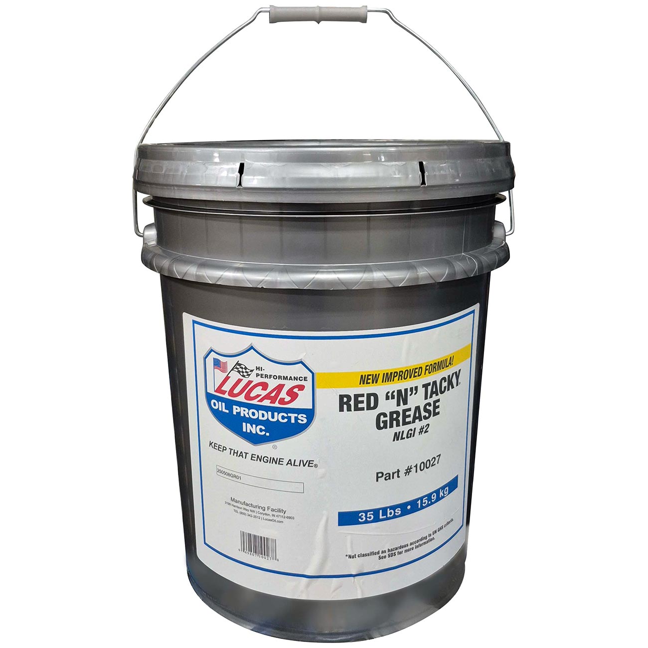 Lucas Oil 10027-Pk1 Red 'N' Tacky Grease 35 Lb