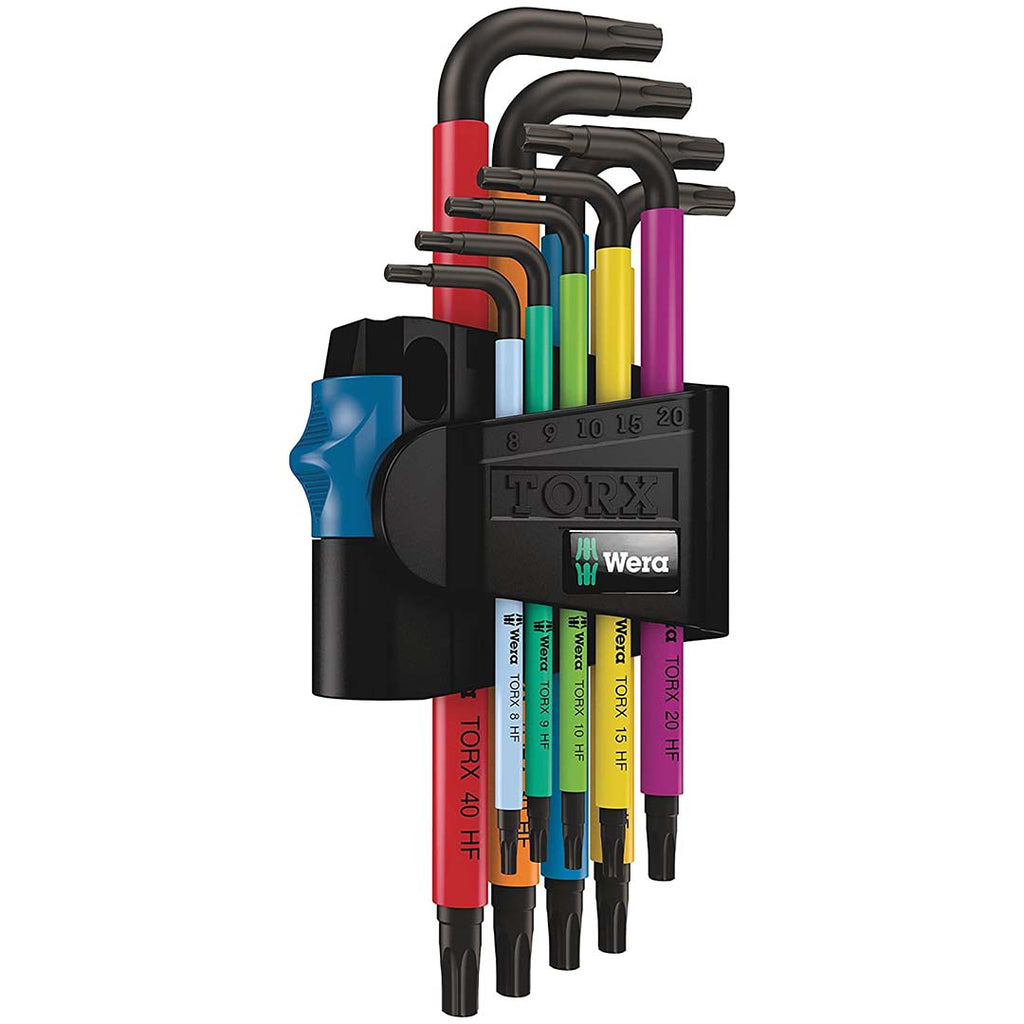 Wera 05024179001 Torx L-Key Set 967 Sl/9 with Holding Function,MULTI
