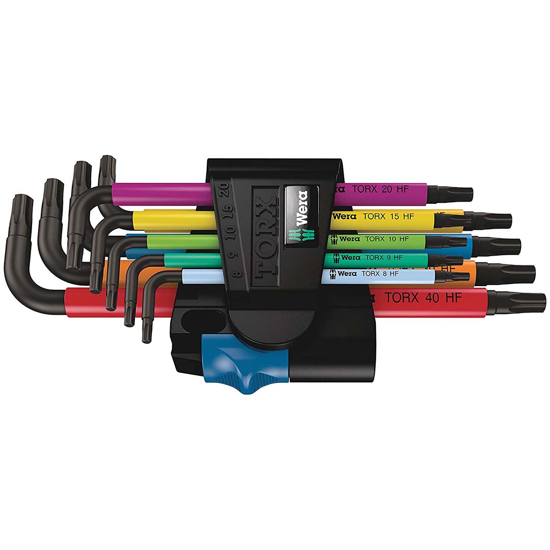 Wera 05024179001 Torx L-Key Set 967 Sl/9 with Holding Function,MULTI