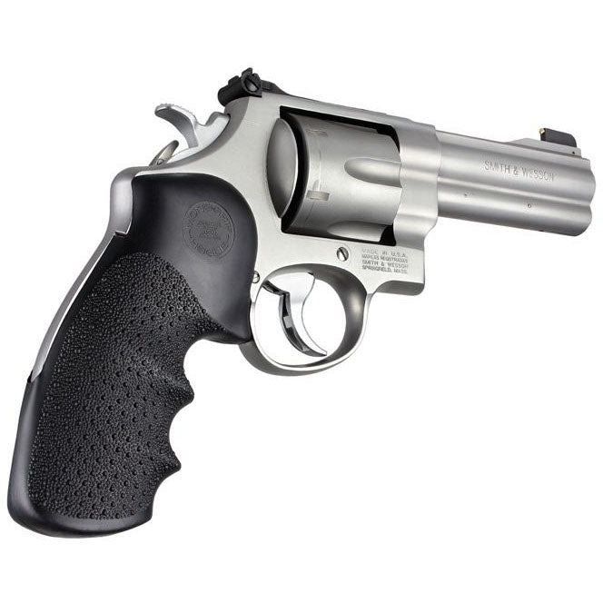 Hogue Rubber Monogrip for S&W N Frame, Round Butt Revolver Grip, Black - 25000