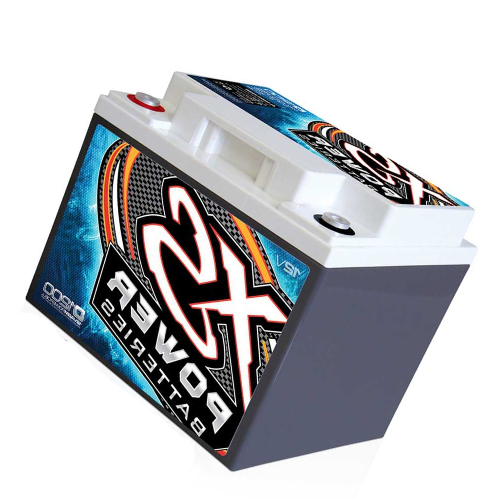 XS Power D1200 2600 Amp AGM Battery with M6 Terminal Hardware - 12 Volt 55Ah 740CA Deep Cycle AGM Powercell for UTV, Car Audio Systems - 35.30 lbs, Maintenance Free, Sealed Design