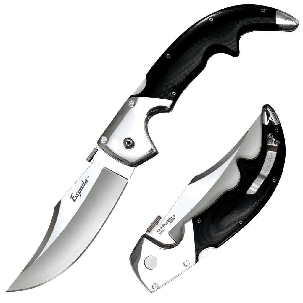 Cold Steel Espada Series Folding Knife with Tri-Ad Lock and Pocket Clip, Espada Large