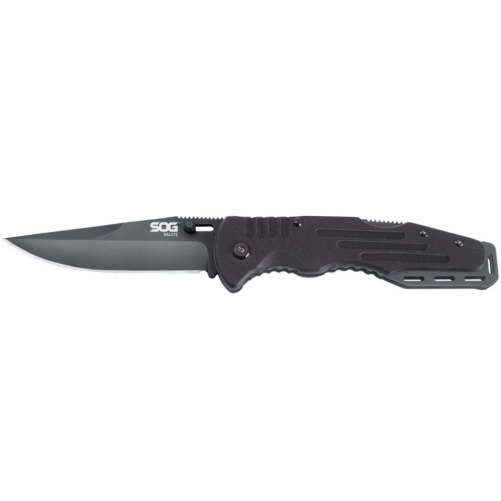SOG FF11CP Salute Clip Point Folding Knife with G10 Grips
