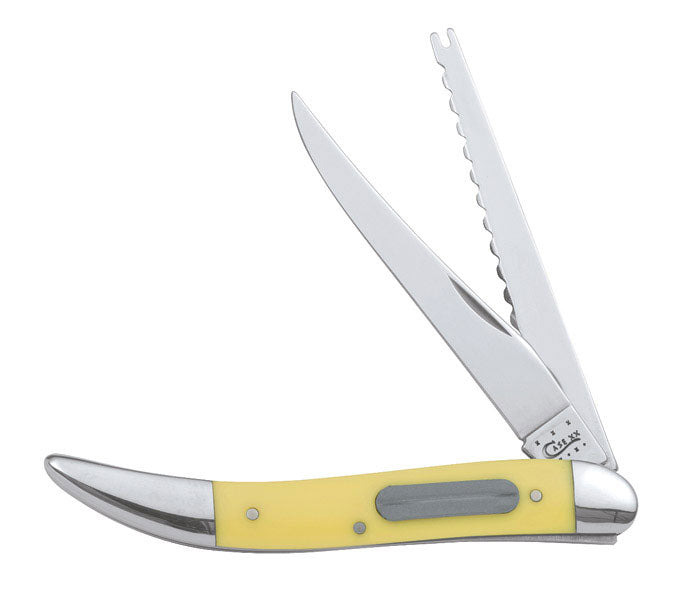 Case Knives Fishing Folding Pocket Knife – Tru-Sharp Steel Dual Blade Fish Knife CASE120