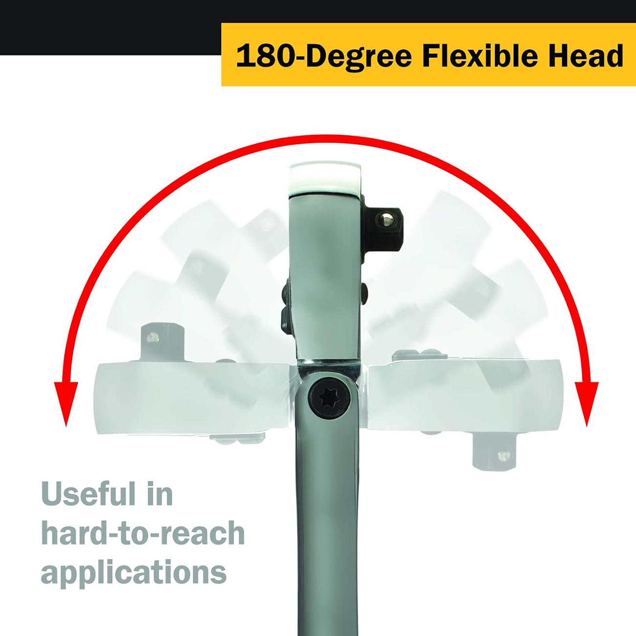 Titan 11303 3-Piece 36-Tooth Extra-Long Flex Head Ratchet Set