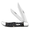 Case XX WR POCKET KNIFE JIGGED BUFFALO HORN FOLDING HUNTER W/SHEATH, ITEM 65030, LENGTH CLOSED 5 1/4 INCH (BH265 SS)