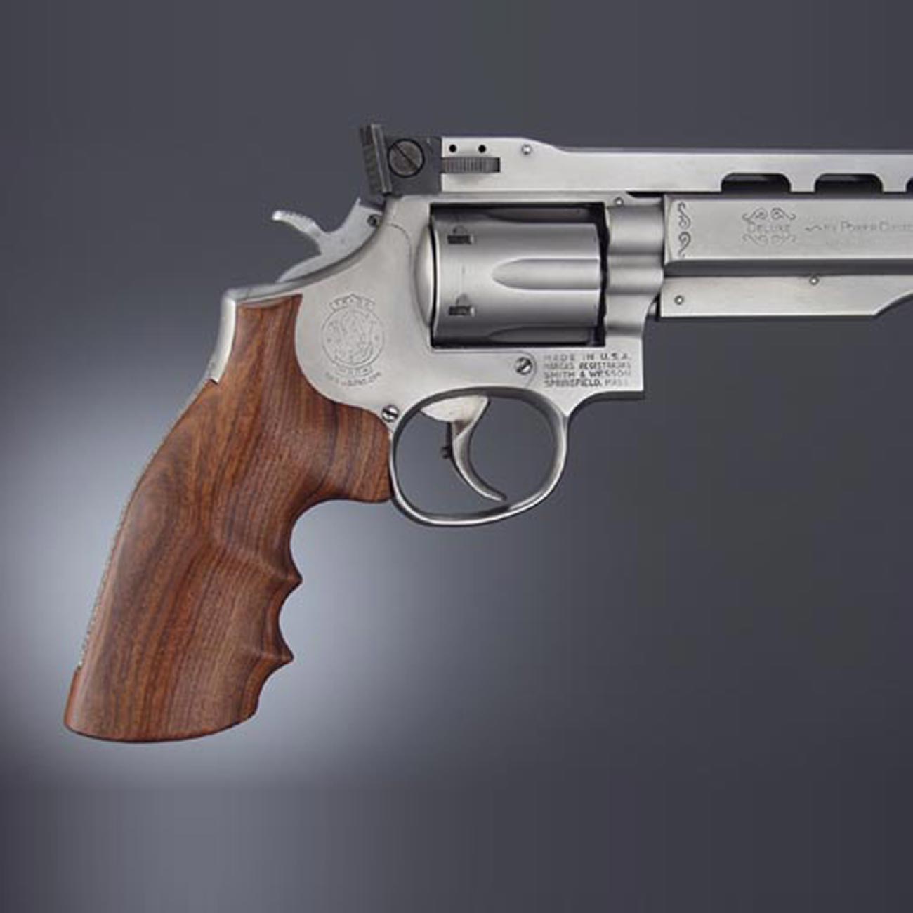 HOGUE 10300 S&W K or L Frame Square Butt Grips, PAU Ferro