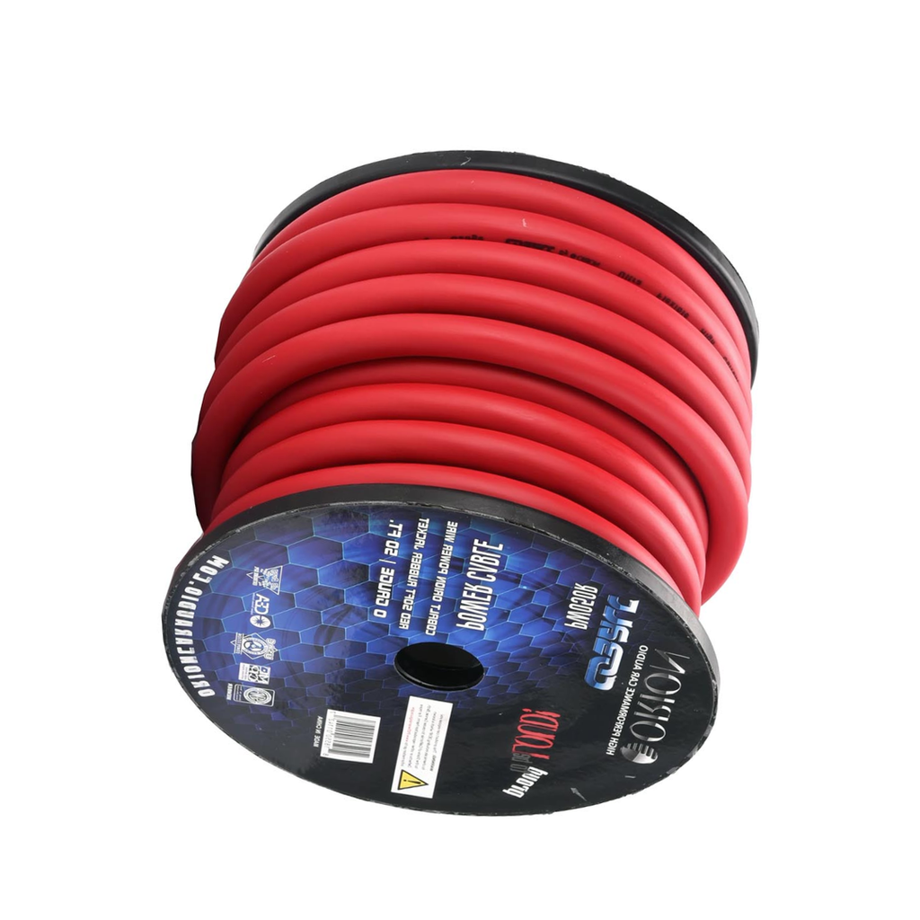 Orion Cobalt PW050R 0 Gauge Wire (50ft) Copper Clad Aluminum CCA 0 AWG - High Powered Car Audio/Amplifier Power & Ground Cable, Battery Cable, Home Speaker Stereo, Welding Battery, RV Trailer Wiring