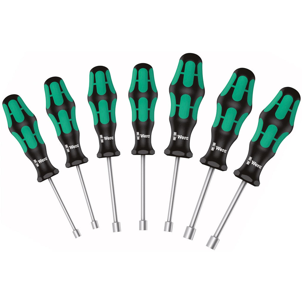 Wera 05029510001 Metric Hollow Shaft Nutdriver Set – 7 Piece