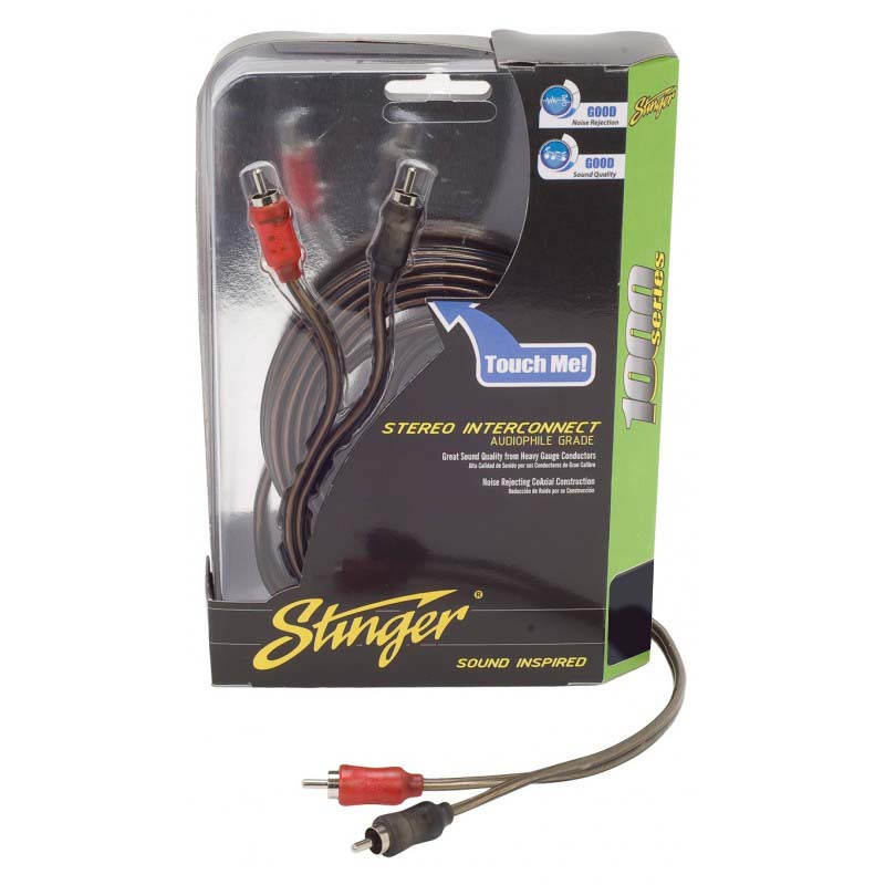 Stinger SI126 6Ft 1000 Series 2-Channel Audiophile Grade RCA Stereo Interconnect Cable