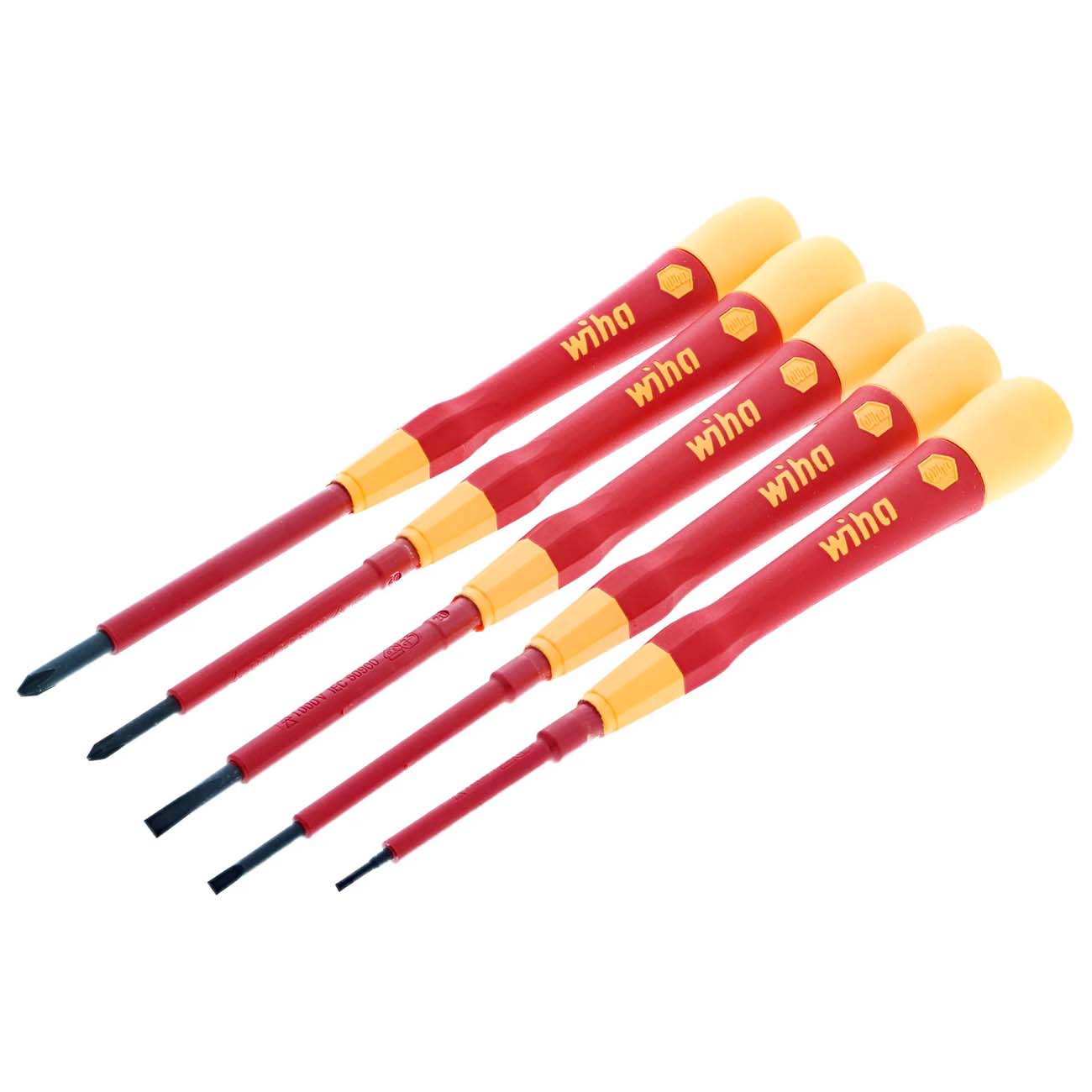 Wiha 32085 5 Piece Insulated PicoFinish Precision Screwdriver Set