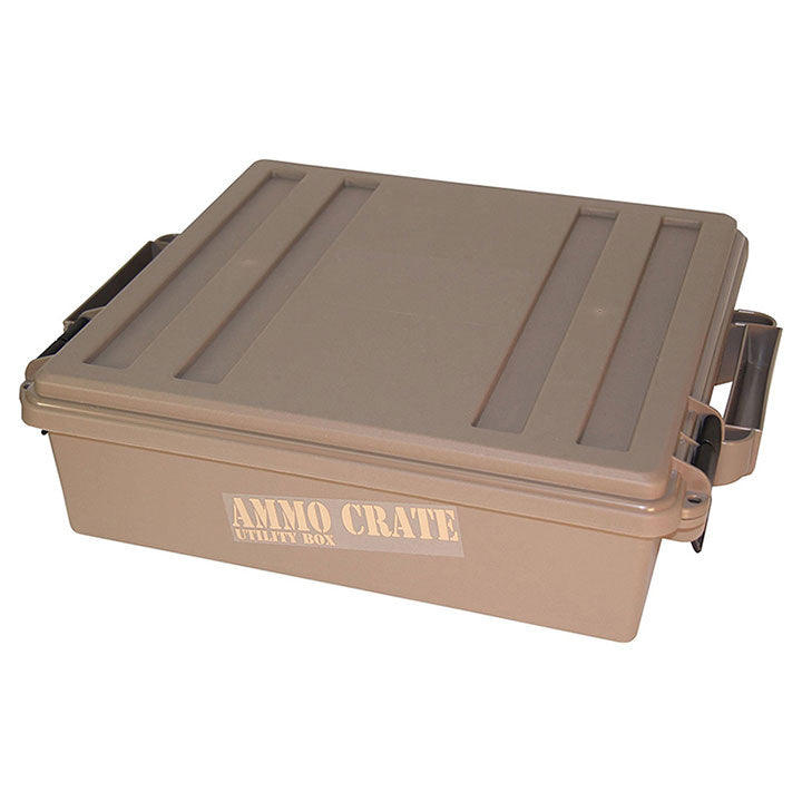 MTM ACR5-72 Ammo Crate Utility Box, Ammo, survival or hunting gear storage, O-Ring seal for water resistant dry storage, Double padlock tapped for security, Carries 85lbs of gear
