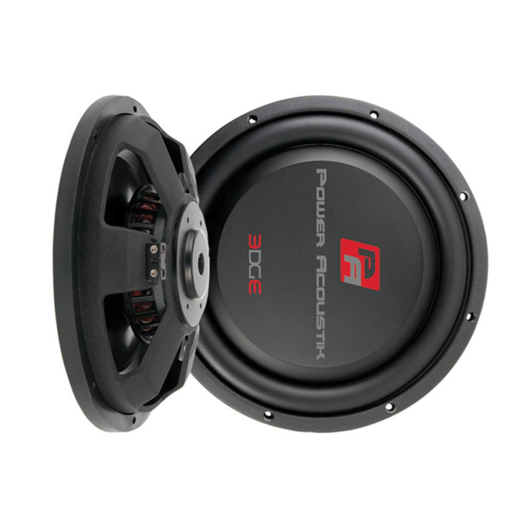 Power Acoustik EW124S 12″ Shallow Mount Woofer – 700W RMS / 1400W Max, Single 4Ω Voice Coil, Car Audio Subwoofer