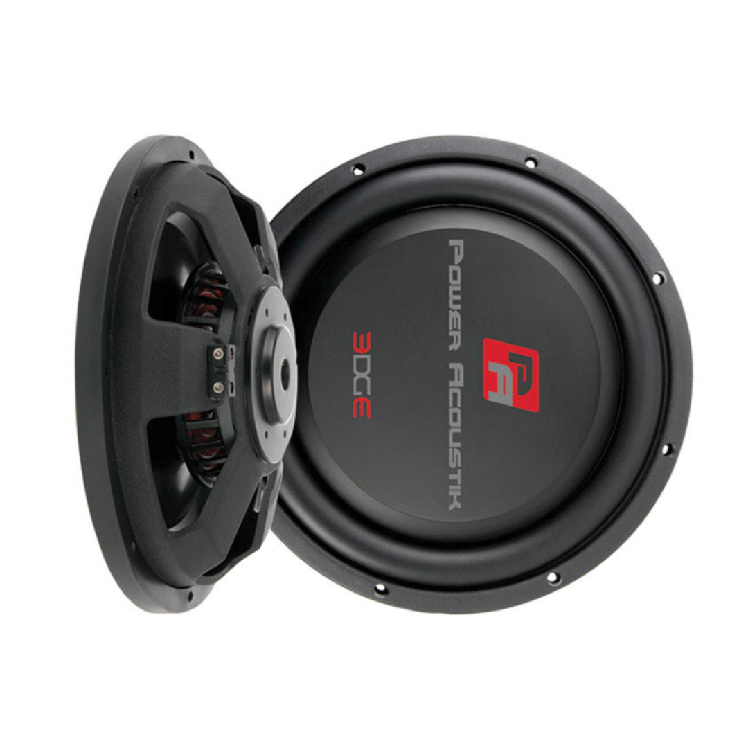 Power Acoustik EW124S 12″ Shallow Mount Woofer – 700W RMS / 1400W Max, Single 4Ω Voice Coil, Car Audio Subwoofer