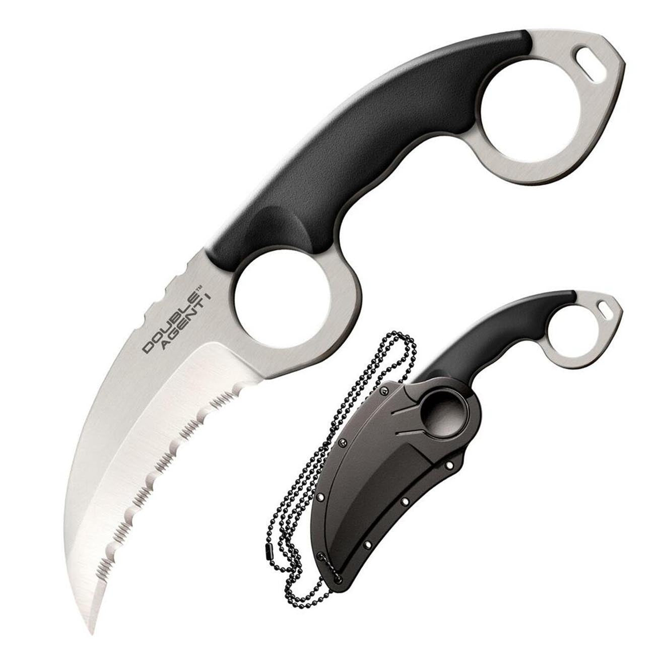 Cold Steel Double Agent I Neck Knife w/Grivory Handle (Serrated) 39FKS