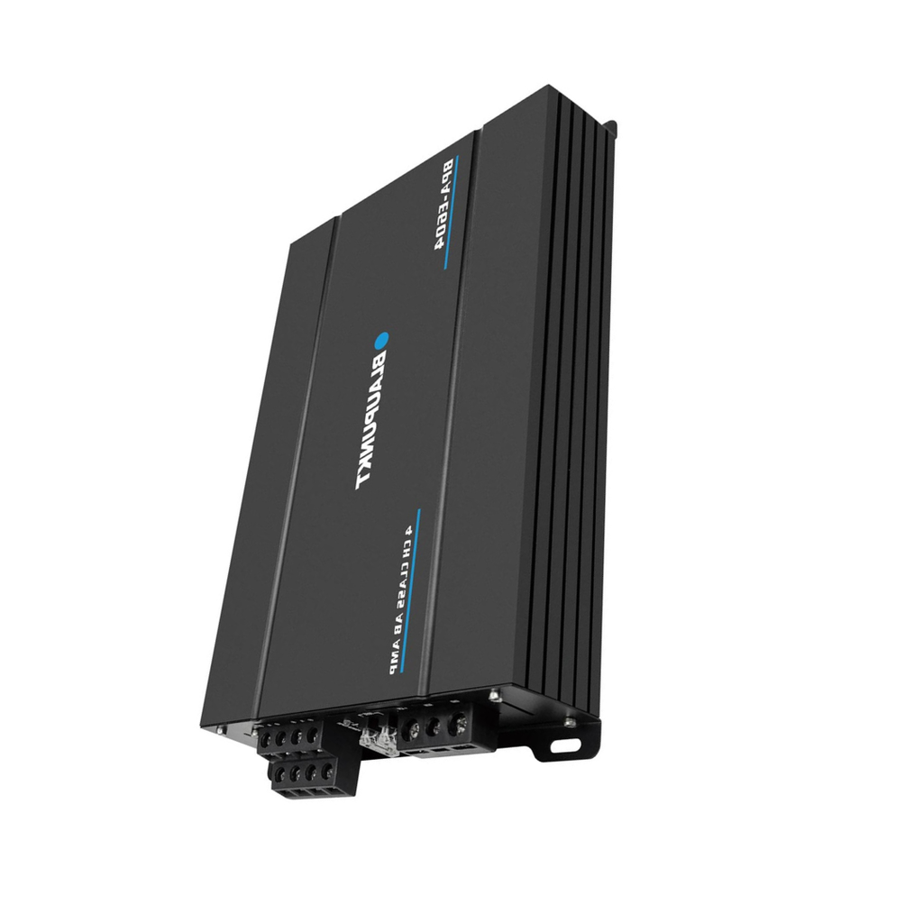 BLAUPUNKT BPA-E604 4-Channel Class AB Car Amplifier - 1800W Max Power, Bridged 360W RMS - Compact Design for Superior Sound Clarity