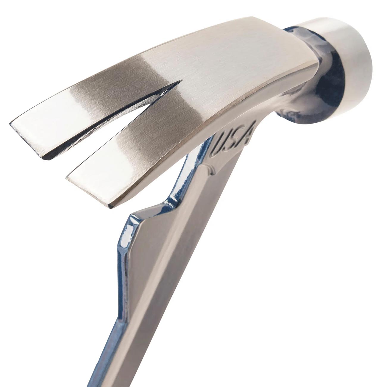 ESTWING Hammertooth Hammer - 24 oz Long Handle Straight Rip Claw with Smooth Face & Shock Reduction Grip - E6-24T