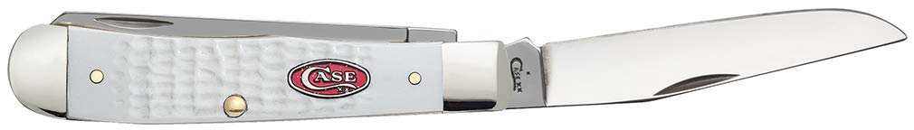 Case WR XX Pocket Knife Sparxx White Jigged Synthetic Trapper Item #60182 - (6254 SS)