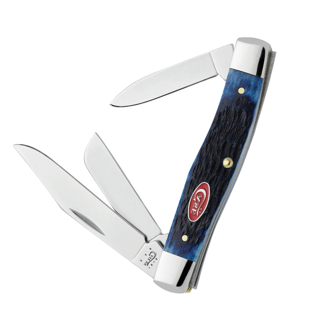 W. R. Case & Sons Medium Stockman Pocket Knife CASE7049 – Amber Bone Peach Seed Jig, 3-Blade Tru-Sharp Stainless Steel Folding EDC Knife