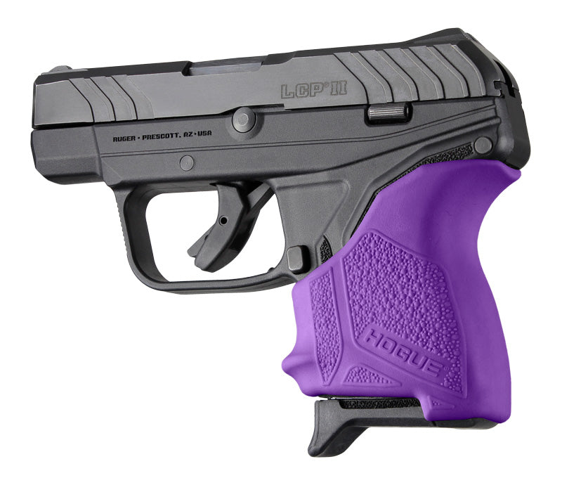 Hogue HandAll Beavertail Rubber Grip Sleeve for Ruger LCP II, Purple - 18126