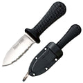 Cold Steel Super Edge 2" Durable Compact Japanese AUS8A Stainless Steel Fixed Blade Drop Point Outdoor Game Hunting Neck Knife, Kray-Ex Handle, Secure-Ex Sheath