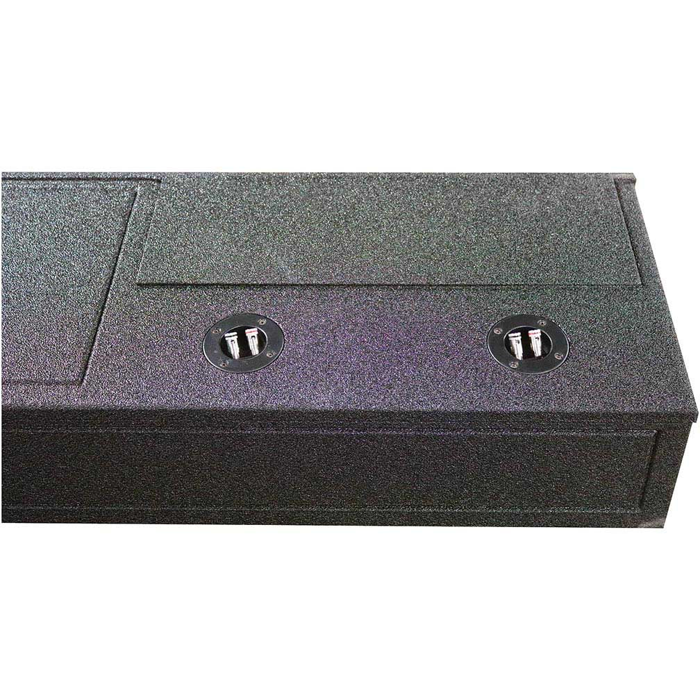 QPower “QBOMB” QBFORDFF09208 Ford F-Series Super Crew ’09-’24 Dual 8″ Empty Woofer Enclosure