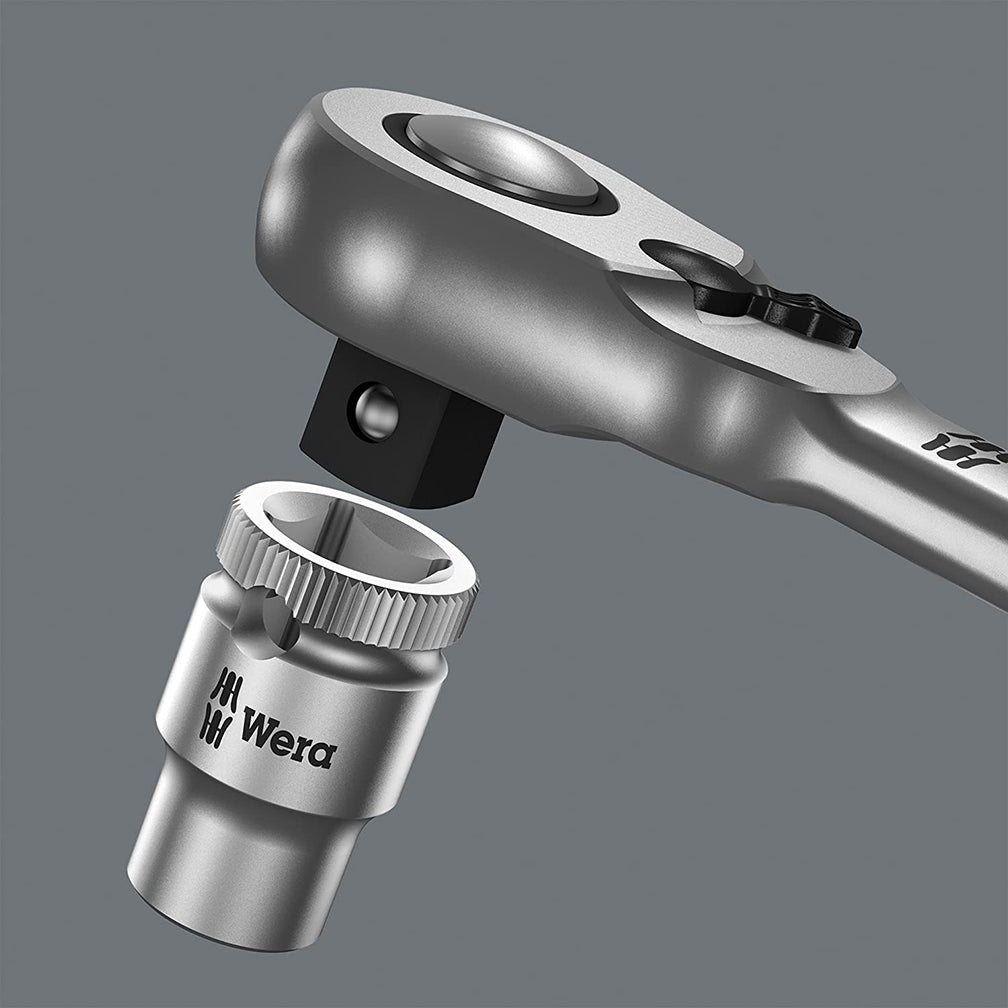 Wera - 4013288174062 05004064001 8004 C Zyklop Full Metal Ratchet with Switch Lever, 1/2" Drive