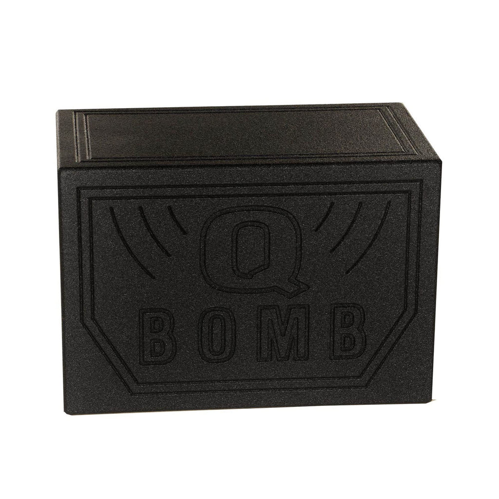 Q Power Single 12" Vented Ported Car Subwoofer Sub Box Enclosure, QBOMB12VL - Single Cab Bass Woofer Speaker Box System for Vehicle or Truck Audio